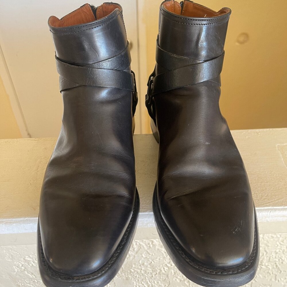 Frye All Leather Zip-up Dress Boots Size 9.5, Like New - Picture 2 of 6